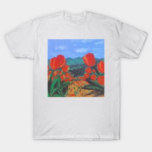 Red Tulips of the Valley T-Shirt